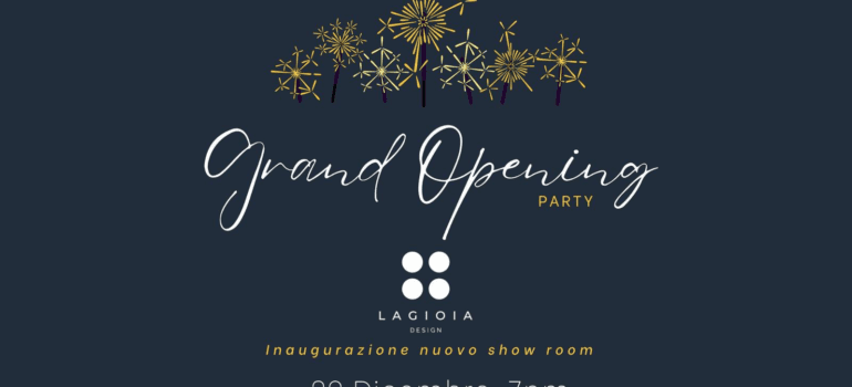 Il nuovo showroom di Lagioia Design
